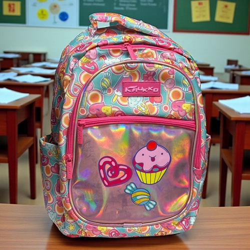 Kaukko Kids Sırt Çantası( Aynalı Nakışlı Sweet