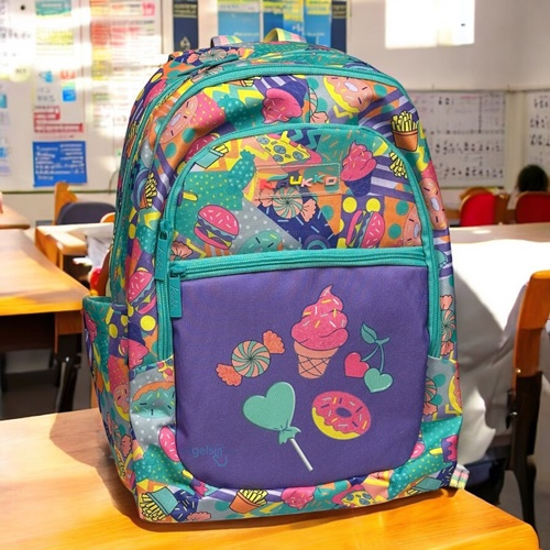 Kaukko Kids Sırt Çantası Paterned Sugar L5231
