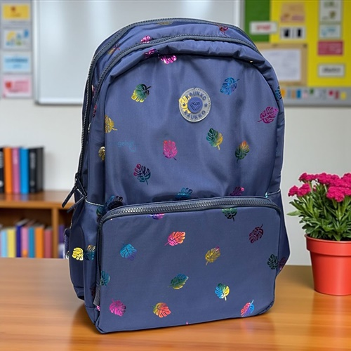 Kaukko Shine Üç Gözlü Sırt Çantası Leaf