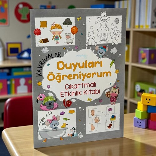 Kavramlar – Duyuları Öğreniyorum – Çıkartmalı Etkinlik Kitabı