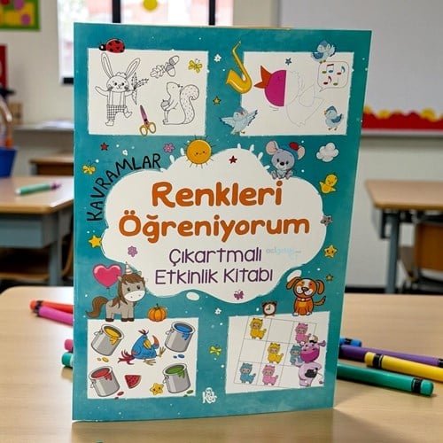 Kavramlar – Renkleri Öğreniyorum – Çıkartmalı Etkinlik Kitabı