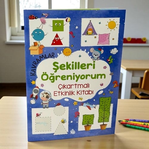 Kavramlar – Şekilleri Öğreniyorum – Çıkartmalı Etkinlik Kitabı