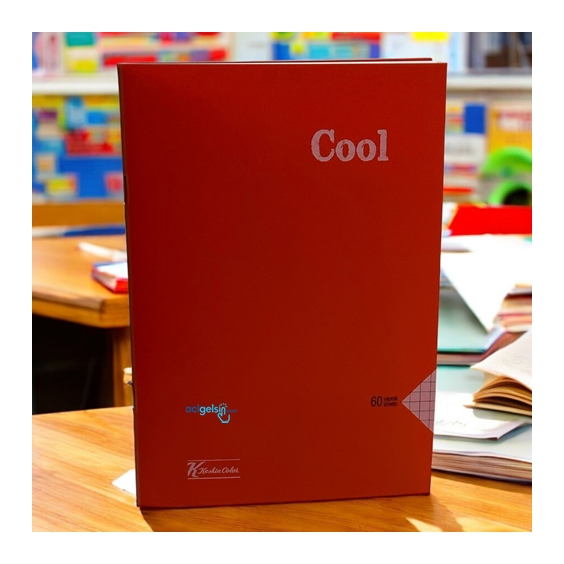 Keskin Color Cool Dikişli Defter A5 60 Yaprak Kareli