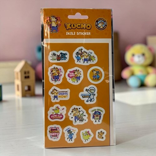 Keskin Kucho 2li Kuşe Sticker