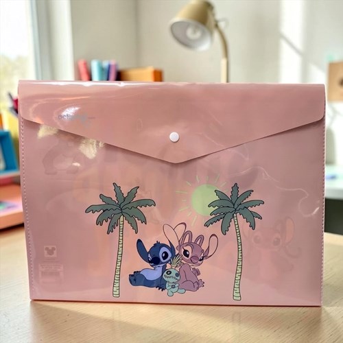 Keskin Lilo & Stitch A4 Çıtçıtlı Dosya