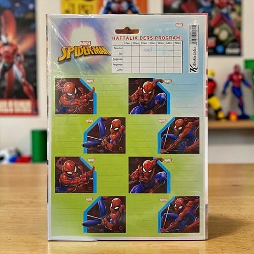 Keskin Spiderman Ders Programli Etiket 3 Lü