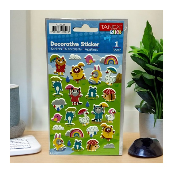 Kids Happy 3d Stickers Animals Serisi Etiket 25080