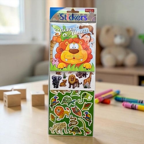 Kids Happy 3d Stickers Aslan Dünyası Albüm Serisi 25482