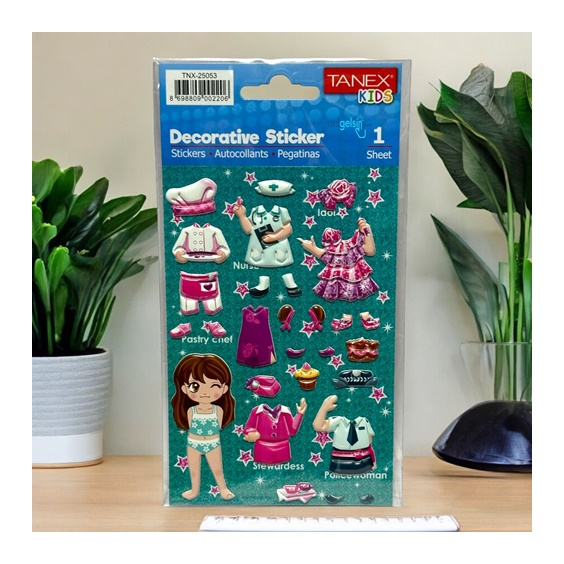 Kids Happy 3d Stickers Decorative Serisi Etiket 25053