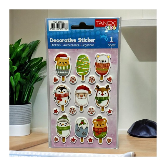 Kids Happy 3d Stickers Dondurma Serisi Etiket 25085