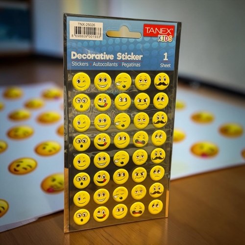 Kids Happy 3d Stickers Gülenyüz Serisi Etiket 25026
