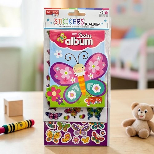 Kids Happy 3d Stickers Kelebekler Albüm Serisi 25452