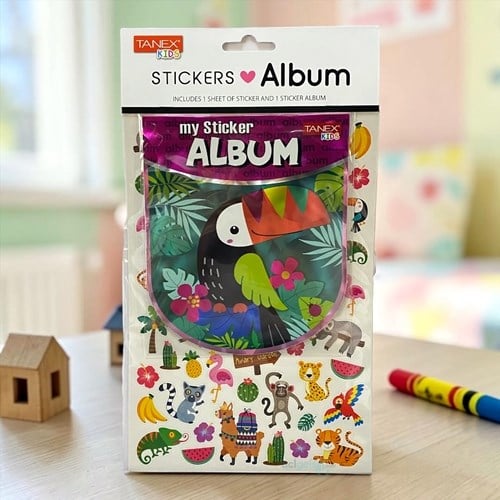 Kids Happy 3d Stickers Komik Orman Hayvanları Albüm Serisi 25459