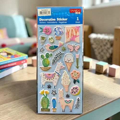 Kids Happy 3d Stickers Puffy Lama Serisi 25802