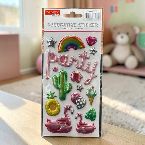 Kids Happy 3d Stickers Puffy Parti Serisi 25850