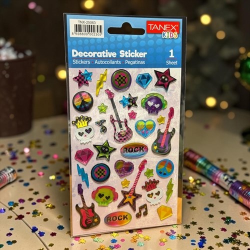 Kids Happy 3d Stickers Rock Serisi Etiket 25063