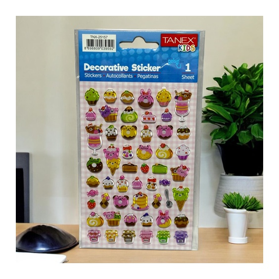 Kids Happy 3d Stickers Şekerliler Serisi Etiket 25157
