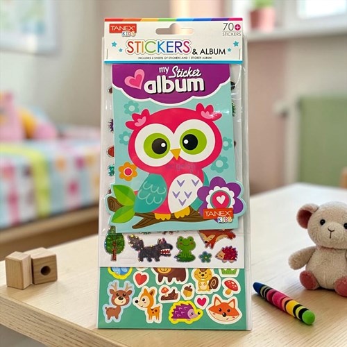 Kids Happy 3d Stickers Sevimli Hayvanlar Albüm Serisi 25451