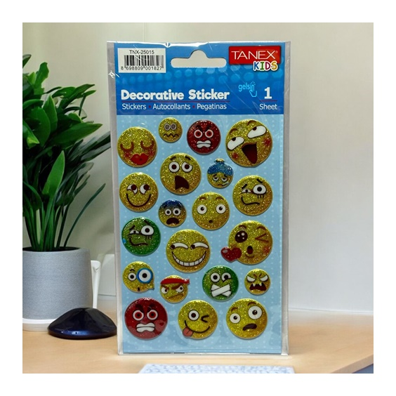 Kids Happy 3d Stickers Smile Serisi Etiket 25015