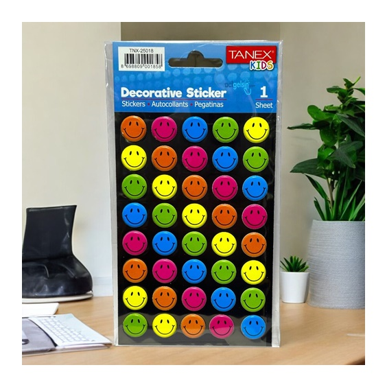 Kids Happy 3d Stickers Smile Serisi Etiket 25018