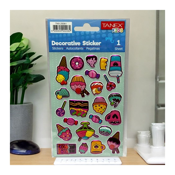 Kids Happy 3d Stickers Tatlılar Serisi Etiket 25061