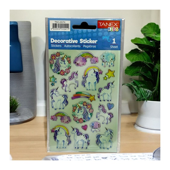 Kids Happy 3d Stickers Unicorn Serisi Etiket 25074