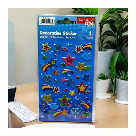 Kids Happy 3d Stickers Yıldız Serisi Etiket 25013