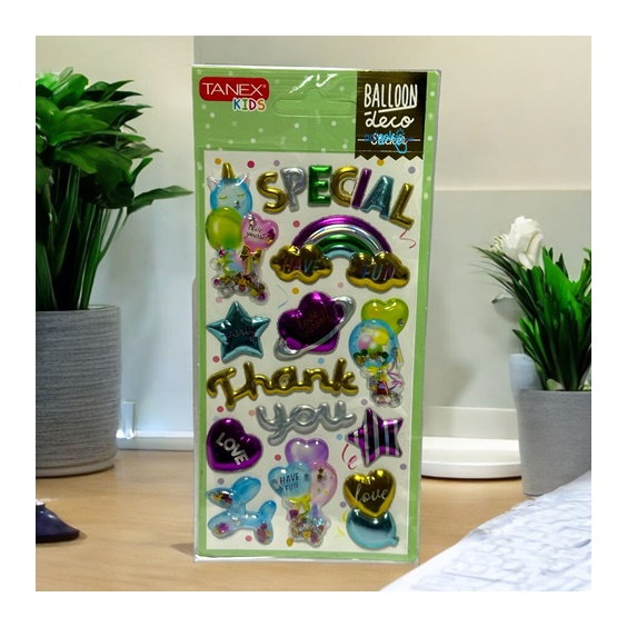 Kids Happy Stickers Kabartma Balon Serisi 26001