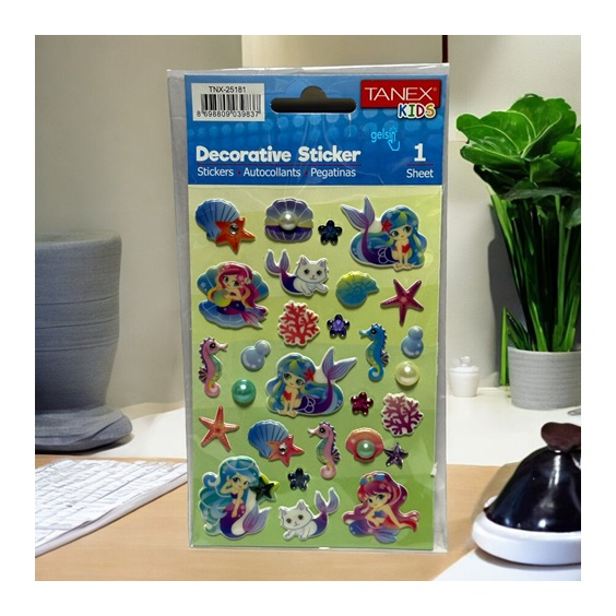 Kids Happy Stickers Kabartma Mermaid Serisi 25181