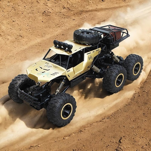 Kumandalı 6 Teker Metal Dev Boy Rc Rock Crawler Off Road Araba 48 Cm