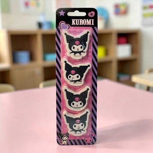 Kuromi Şekilli Silgi 4 Lü Blister