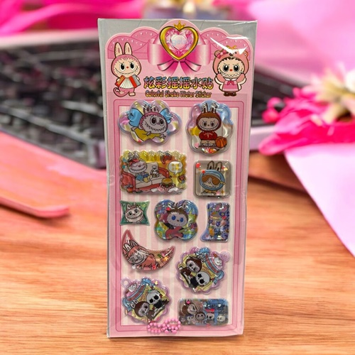 Labubu 3d Sulu Sticker Seti