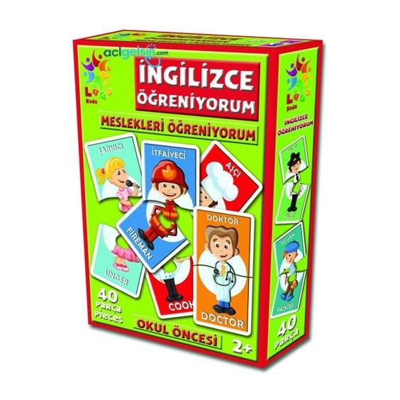 Laço Kids İngilizce Meslekleri Öğreniyorum Kartları 40 Parça