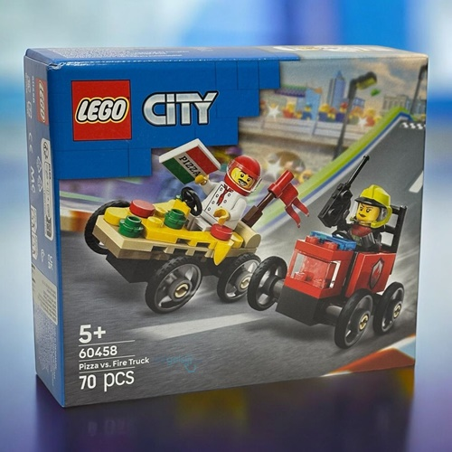 Lego City Pizza Arabası İtfaiye Kamyonuna Karşı Yarış Arabası