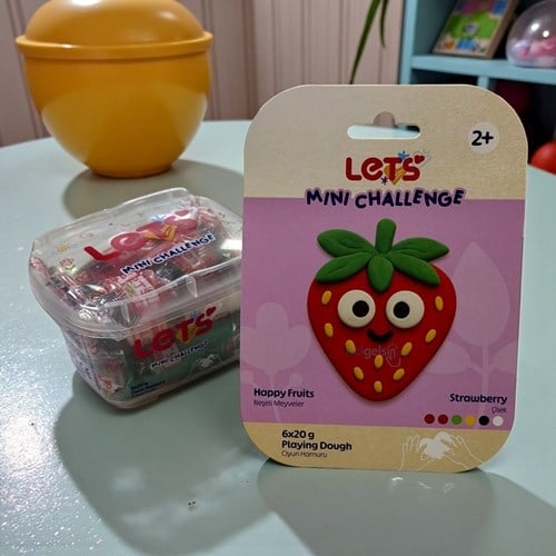 Lets Oyun Hamuru Neşeli Meyveler Çilek 5 R. 100 Gr L01030