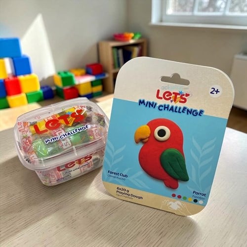 Lets Oyun Hamuru Orman Kulübü Papağan 5 R. 100 Gr L01037
