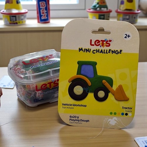 Lets Oyun Hamuru Taşıt Atölyesi Traktör 5 R. 100 Gr L01046