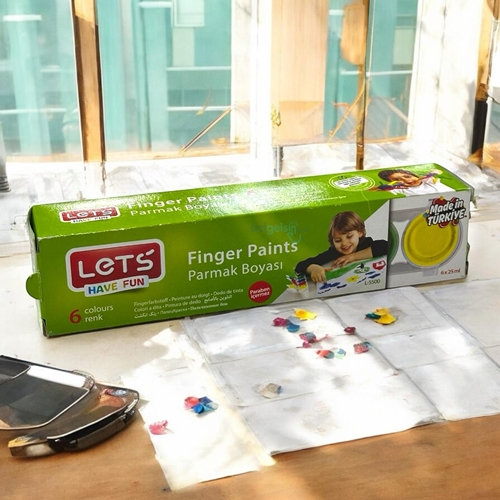 Lets Parmak Boyası 6 Renk 25 Mg