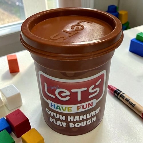 Lets Tek Renk Doğal Oyun Hamuru Kahverengi 115 Gr