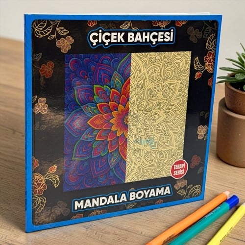 Lilamor Çiçek Bahçesi Mandala Boyama