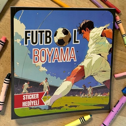 Lilamor Futbol Boyama Kitabı Sticker Hediyeli