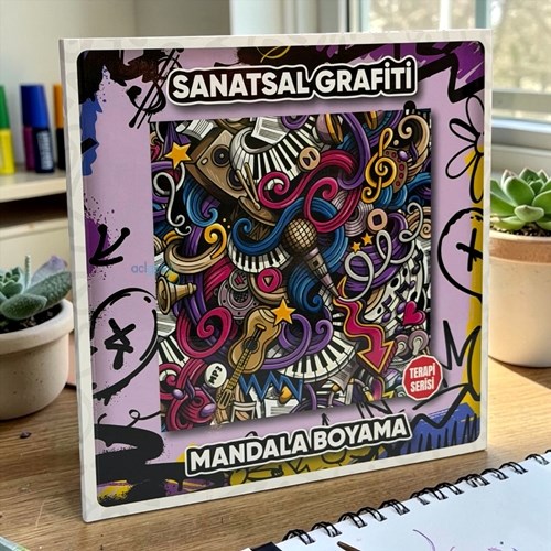 Lilamor Sanatsal Grafiti Mandala Boyama