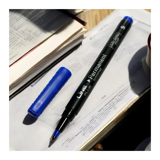 Line Plus Asetat Kalemi Permanent S Mavi