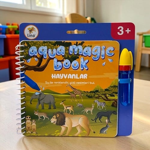 Lino Aqua Magic Book Hayvanlar Sihirli Boyama Kitabı