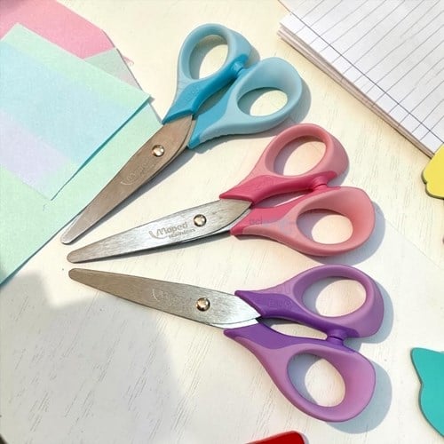 Maped Sensoft Fluo 3d Pastel Renkli Okul Makası 13 Cm (adet)