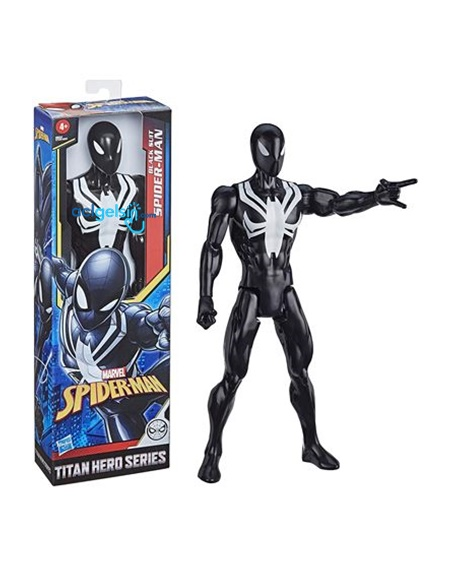 Marvel Titan Black Suit Spiderman Figür