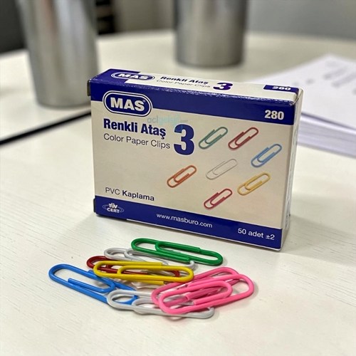 Mas Renkli Ataş Pvc Kaplı 28 Mm