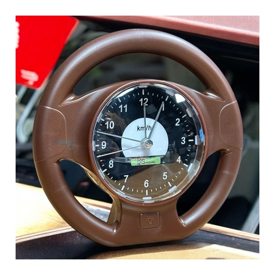 Masa Üstü Direksiyon Model Çalar Saat Kahverengi 3