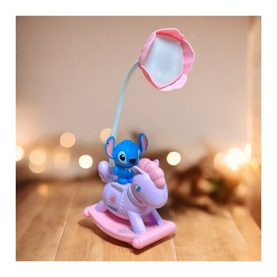 Masa Üstü Sevimli Stitch Usb Lamba Lila 3/s