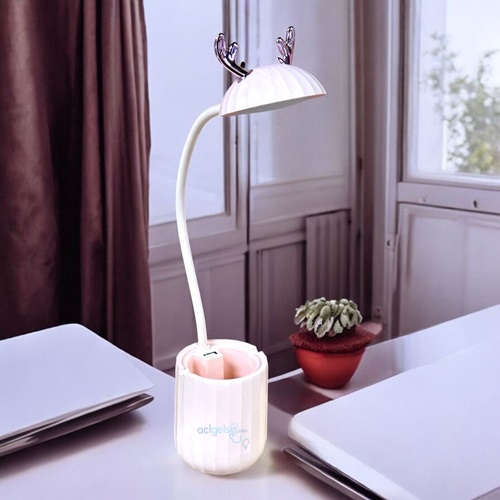 Masa Üstü Telefon Standlı Kalemlik Usb Led Lamba 3 / S